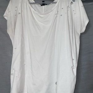 white distressed top